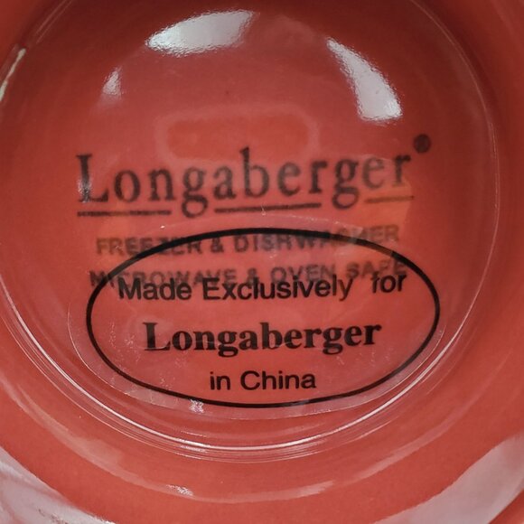 Longaberger Be My Valentine Ruffled Bowl Red Be My Valentine Footed Candy Dish - Picture 4 of 4